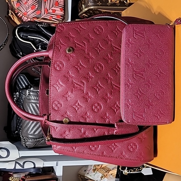 Louis Vuitton Handbags - Louis Vuitton Empreinte Montaigne MM With Wallet Aurore Bundle set